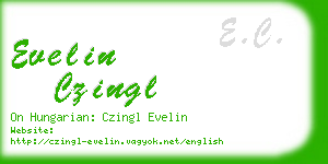 evelin czingl business card